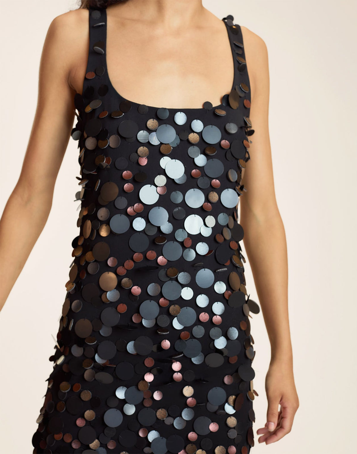 PAILETTE MESH TANK DRESS | Cynthia Rowley Sale