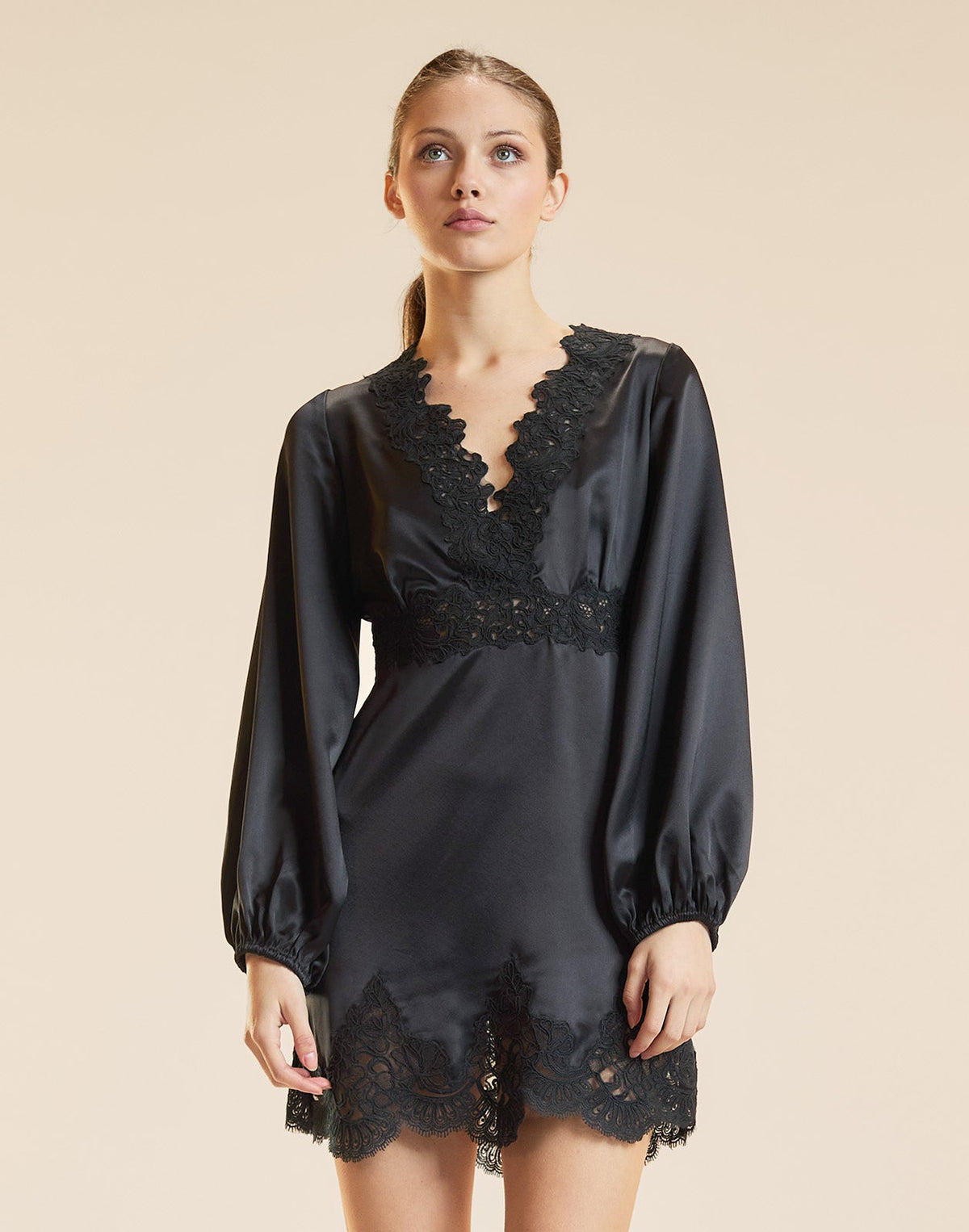 Garbo Silky Lace Dress | Cynthia Rowley Sale